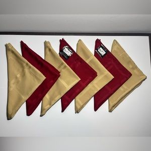 $$SOLD$$ Napkins Microfiber Cloth Napkins Wine Red Tan Khaki Color